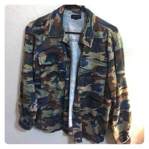 Topshop "Rex" Camo Shacket
